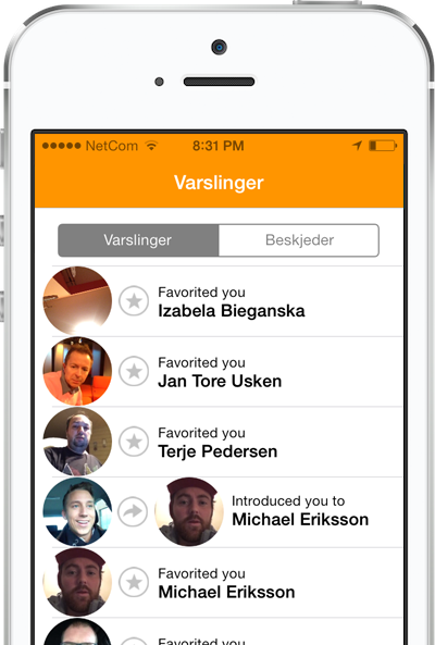 Effortless Introductions in Wonderloop for iPhone